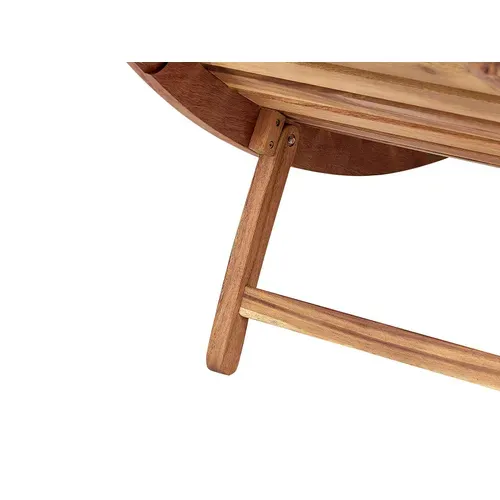 Chaise Longue Avec Coussin Bois Blanc Cassé Luino