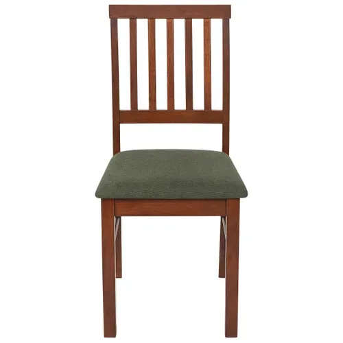 Chaise De Salle à Manger Set De 2 Bois Foncé Orono