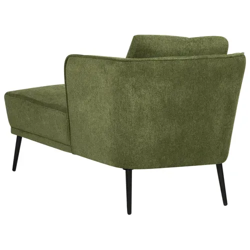 Chaise Longue Côté Gauche Artheze Tissu Vert Foncé