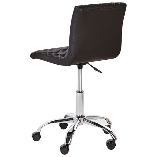 Chaise De Bureau Orlando simili Noir