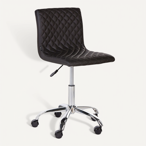 Chaise De Bureau Orlando simili Noir