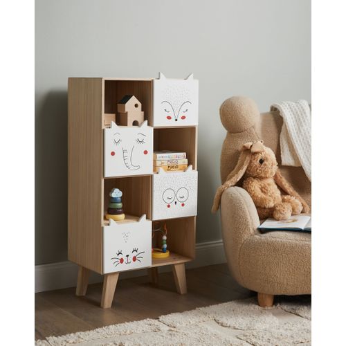 Bibliothèque 4 Étagères Rupert 79 Cm Marron Clair