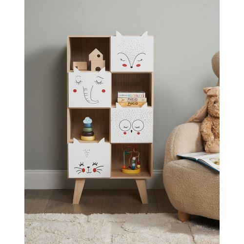 Bibliothèque 4 Étagères Rupert 79 Cm Marron Clair