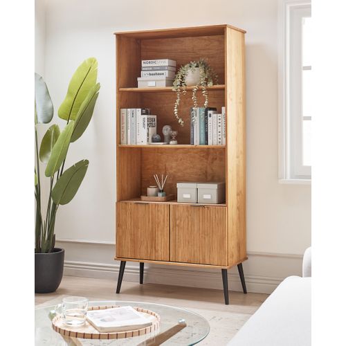 Bibliothèque Timmins Bois De Pin 190 Cm Marron