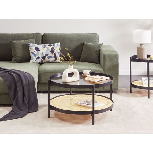 Table Basse Reno Verre De Sécurité Noir