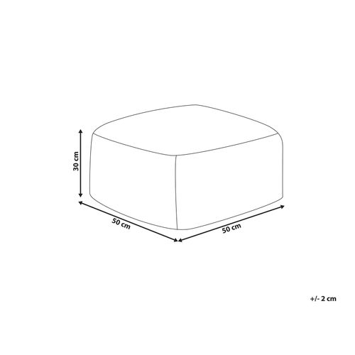 Pouf Mukki Fourrure Synthétique Noir