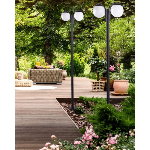 Lampadaire Extérieur Kulsi Noir