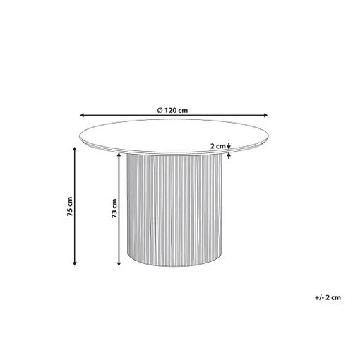 Table De Repas Sheho Noir 120 Cm 120 Cm