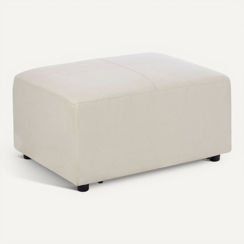 Pouf Kohlo Tissu Beige Clair
