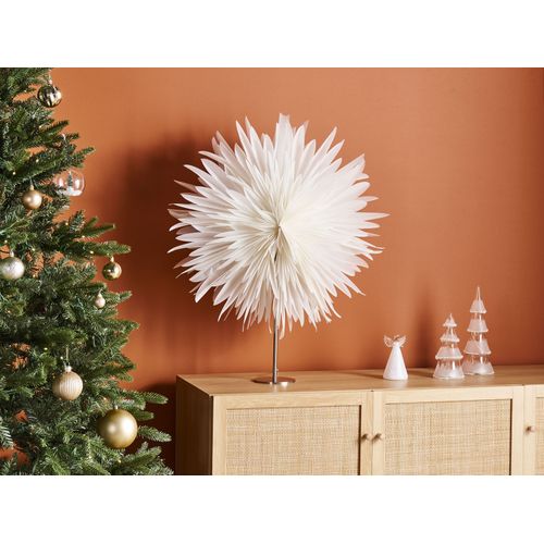 Décoration De Noël Lampe à Poser Satopanth étoile 70 Cm Blanc