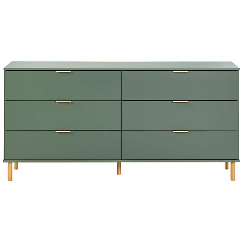Commode à 6 Tiroirs Walpole Vert