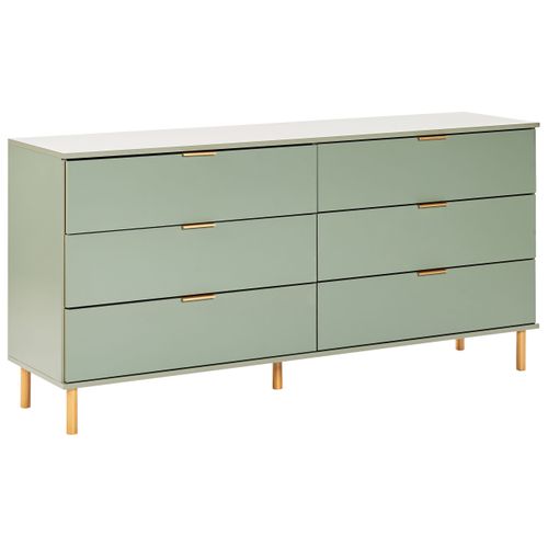 Commode à 6 Tiroirs Walpole Vert