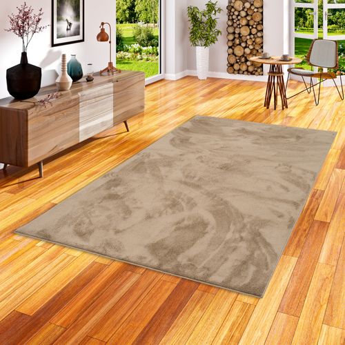 Tapis à Poils Longs Melia 160x230cm Taupe