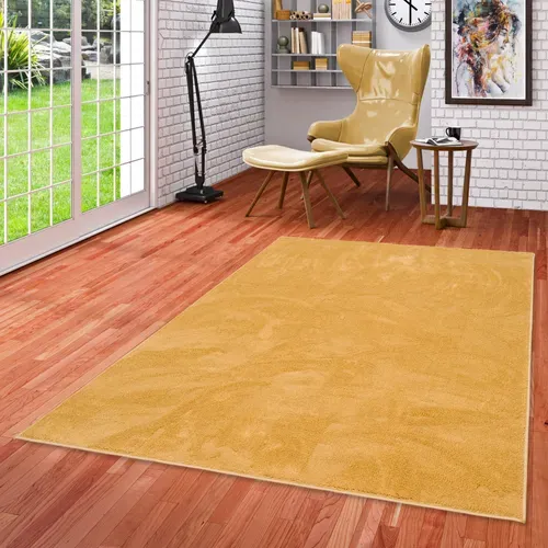 Tapis à Poils Longs Melia 140x200cm Jaune