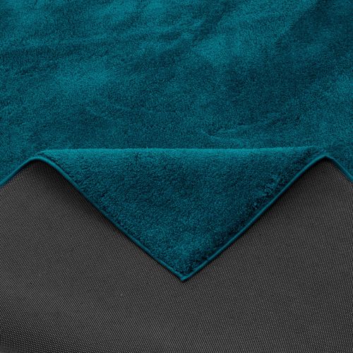 Tapis à Poils Longs Silky 200x290cm Bleu Foncé