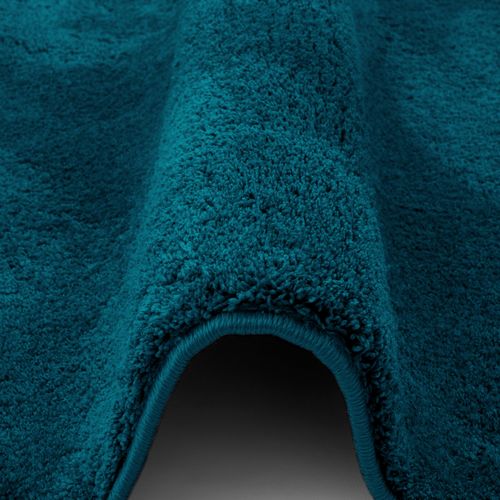 Tapis à Poils Longs Silky 200x290cm Bleu Foncé