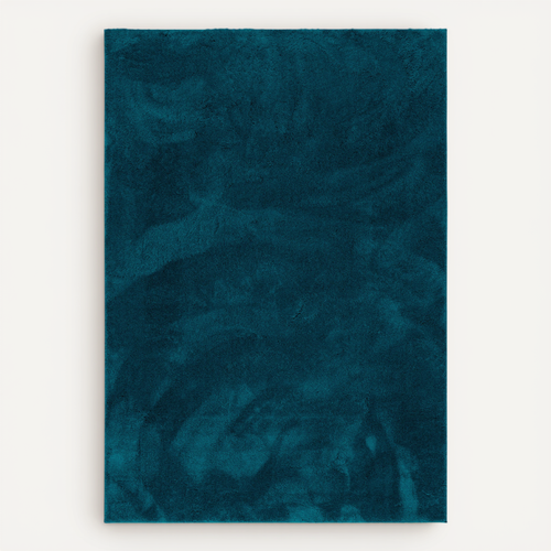 Tapis à Poils Longs Silky 200x290cm Bleu Foncé