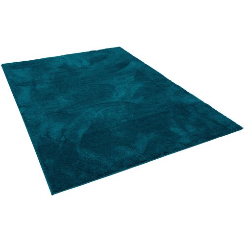 Tapis à Poils Longs Silky 200x290cm Bleu Foncé