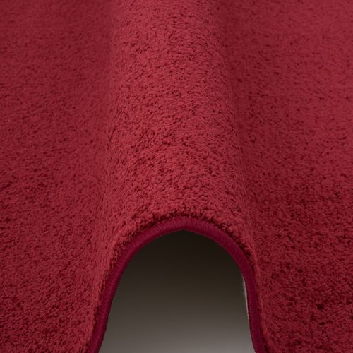 Tapis à Poils Longs Mona Rond 133cm Pourpre