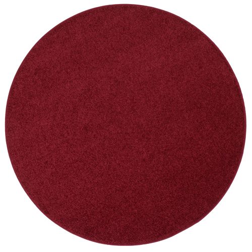 Tapis à Poils Longs Mona Rond 133cm Pourpre
