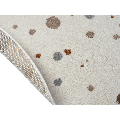 Tapis Beat Kids Moderne Bébé Fille Garçon, Crème, 120 Cm Ronde