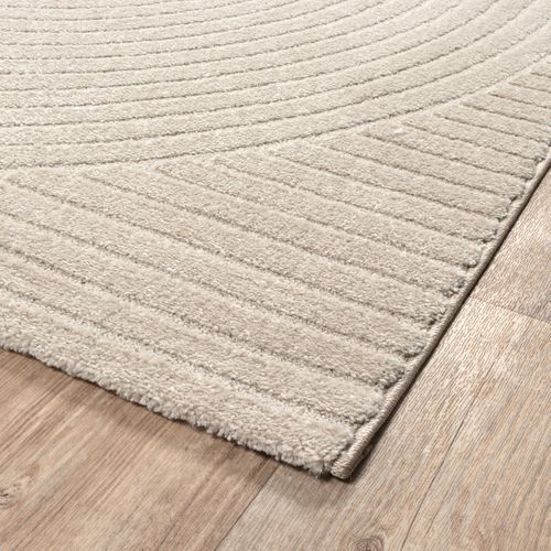 Tapis Everest Moderne Effet Haut-bas 3d - Beige - 160x230 Cm