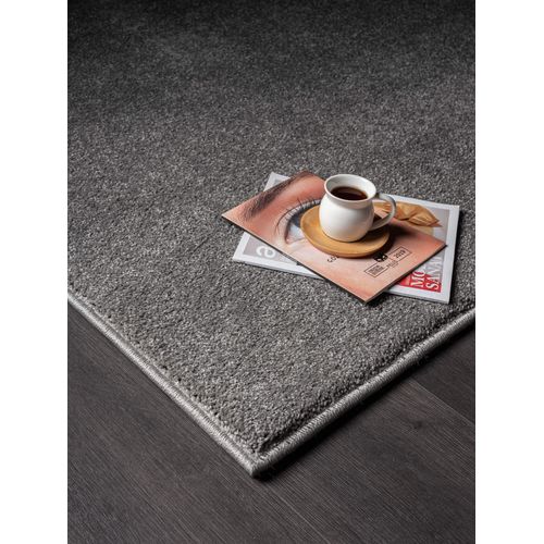 Tapis Marley Élégant Salon, Poils Courts, Anthracite, 60 X 110 Cm