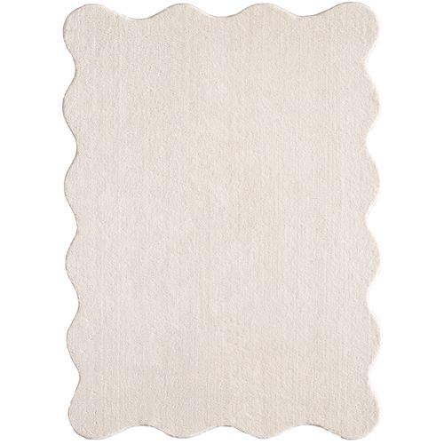 Tapis Relax Shape Antidérapant, Lavable, Beige, 140x200 Cm