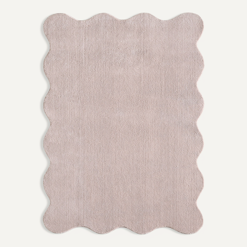 Tapis Relax Shape Antidérapant, Lavable, Rose, 120x160 Cm
