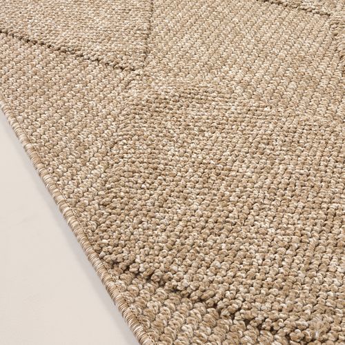 Tapis Kos Extérieur Moderne Losange, Nature, 80 X 250 Cm