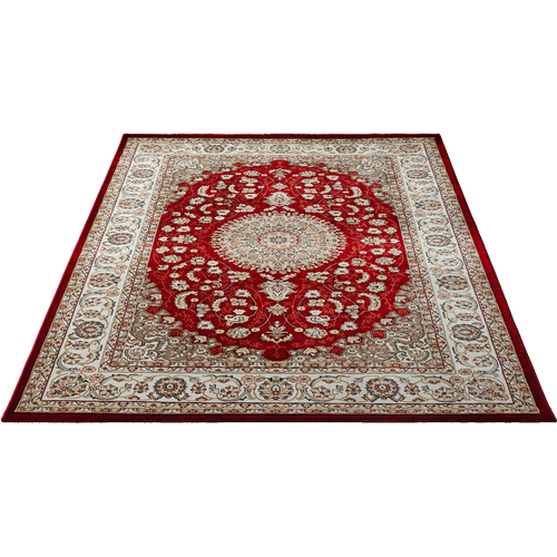 Tapis Dubai Deluxe Oriental Classique, Rouge, 240 X 340 Cm