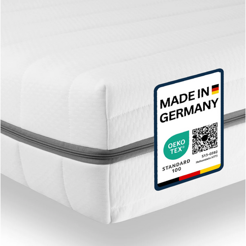 Matelas Mousse 90x220 cm 7 Zones Epaisseur 15 cm H2/H3