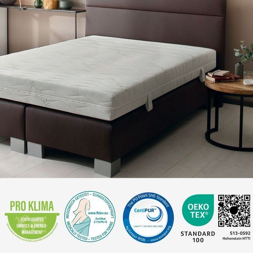 Matelas Mousse 90x190 cm Epaisseur 18cm, H4, Avec Housse Active Greenfirst