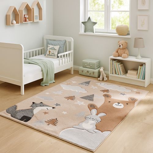 Tapis Maui Kids Pour Enfants Renard Et Ours 200x290cm