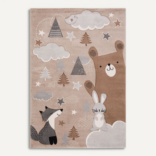 Tapis Maui Kids Pour Enfants Renard Et Ours 200x290cm