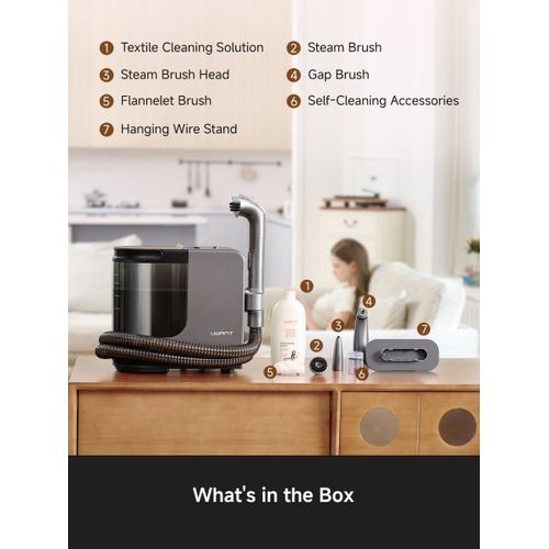 B400 Nettoyeur De Tapis Et Meubles Avec Fonction Vapeur, 600w, Aspiration 18kpa, 1750w Nettoyeur à V