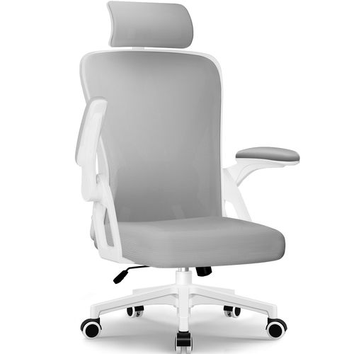 HOMCOM Fauteuil De Bureau Avec Accoudoirs 3D, Chaise De Bureau