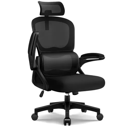 Chaise De Bureau Ergonomique,fauteuil De Bureau , Inclinable Pivotant, Support Lombaire, Appui-tête