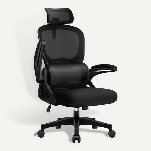 Chaise De Bureau Ergonomique,fauteuil De Bureau , Inclinable Pivotant, Support Lombaire, Appui-tête