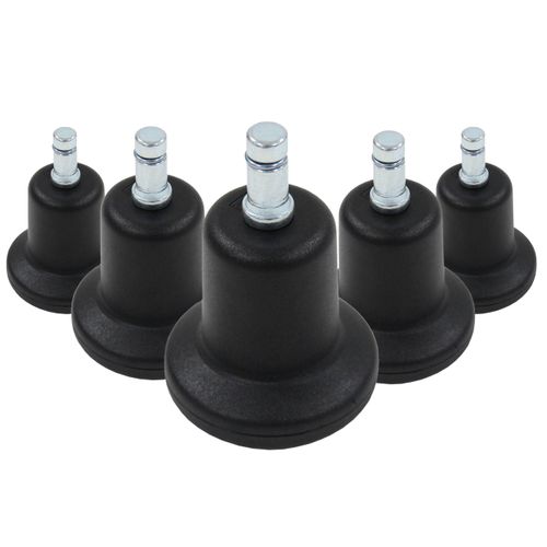 Patins De Chaise 5 X Stand Nr. 11 Métal, Plastique Noir