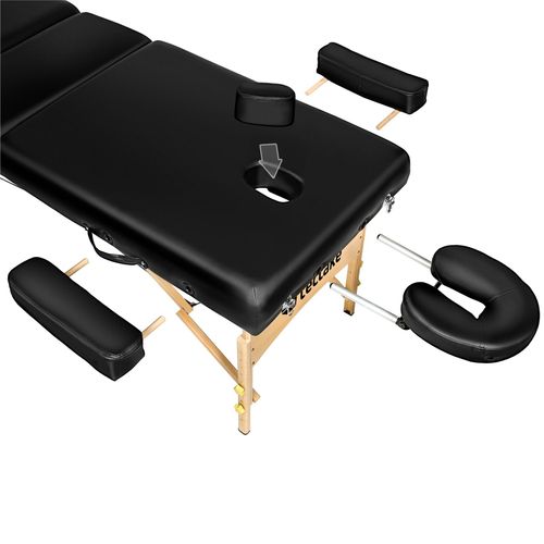 Table De Massage Pliante Blanche - Cadre Alu, Portable, 19 Kg