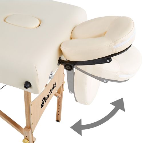 Tectake Table De Massage Pliante 2 Zones Rouleaux De Positionnement Et