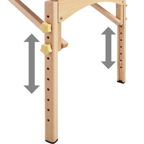 Tectake Table De Massage Pliante 2 Zones Rouleaux De Positionnement Et