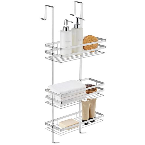 étagère De Douche En Acier Inoxydable Avec 3 étagères, Argent