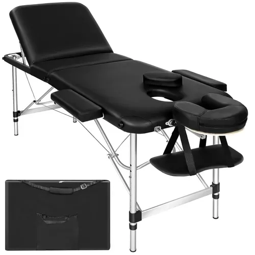 Table De Massage Pliante 3 Zones Rembourrage épais Vinyle Résistant Pliable 210x95 Cm
