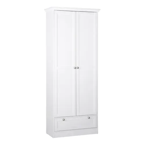 Armoire bonnetière VERRA Blanche vue 3/4