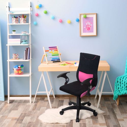 Hjh OFFICE Chaise Pivotante Enfant KIDDY Net - Ergonomique Et Réglable En Hauteur