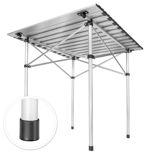 Table De Camping En Aluminium En Aluminium Gris