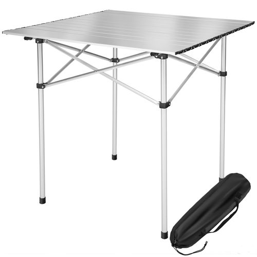 Table De Camping En Aluminium En Aluminium Gris