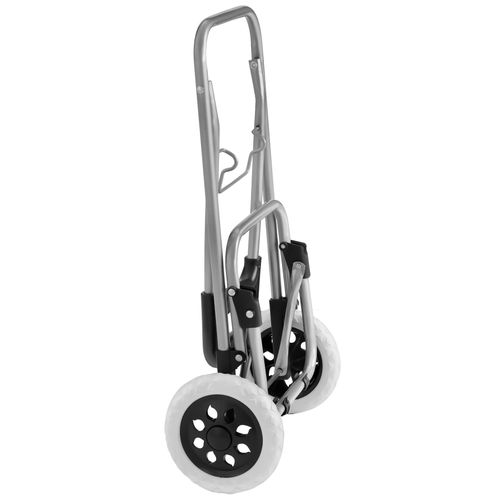 Chariot De Courses De Marché 2 Roues Pliable En Polyester Noir